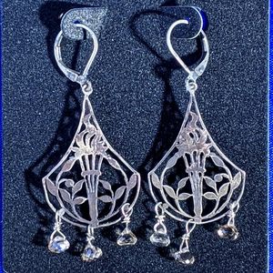 Chandelier Topaz Earrings